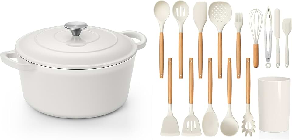 15-Piece Silicone Kitchen Utensil Set with Holder