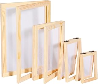 4 Sizes Wooden Paper Making Frame for DIY Crafts