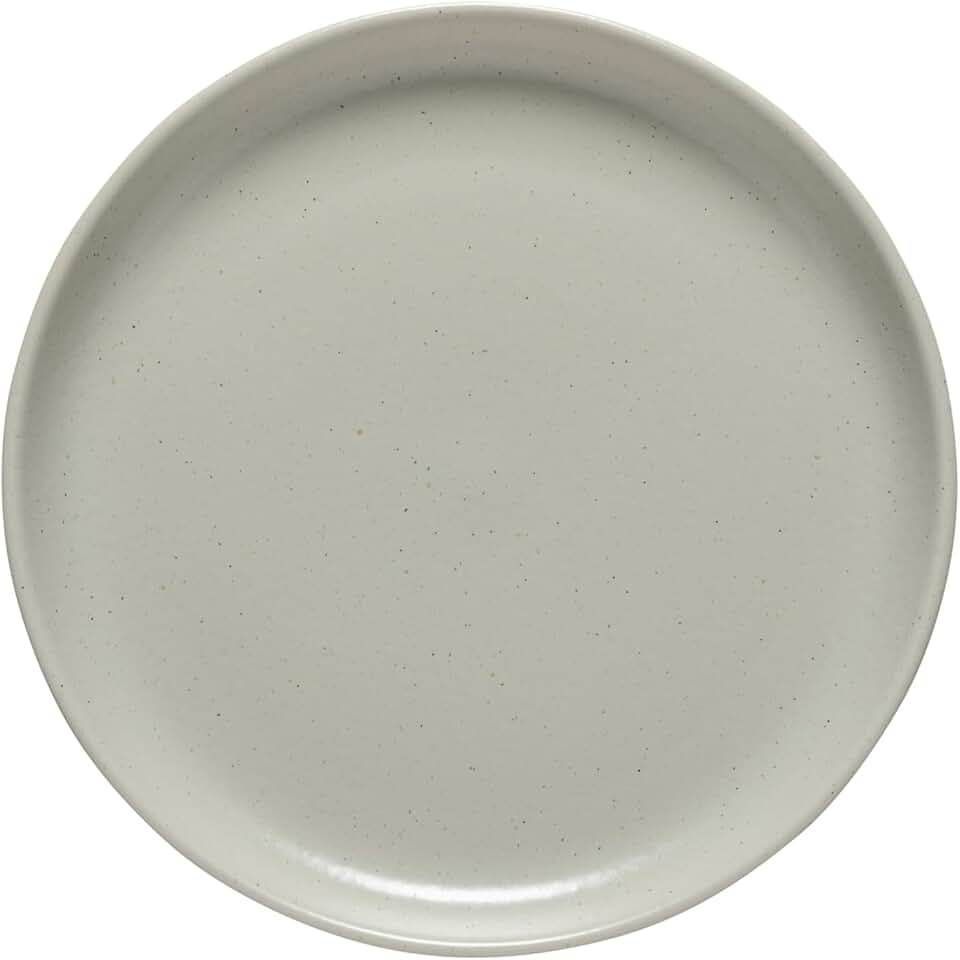 10-inch Oyster Grey Ceramic Dinner Plate