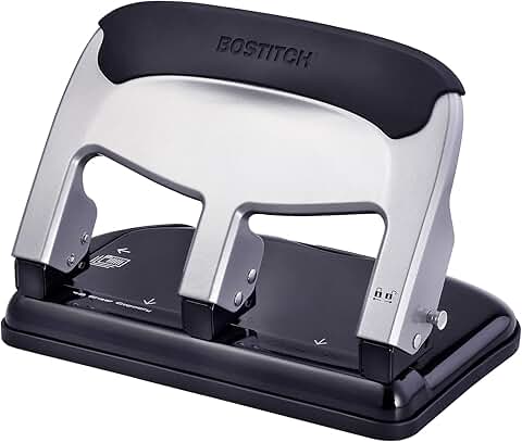 Heavy Duty 3-Hole Punch, 40 Sheets, Easy to Use