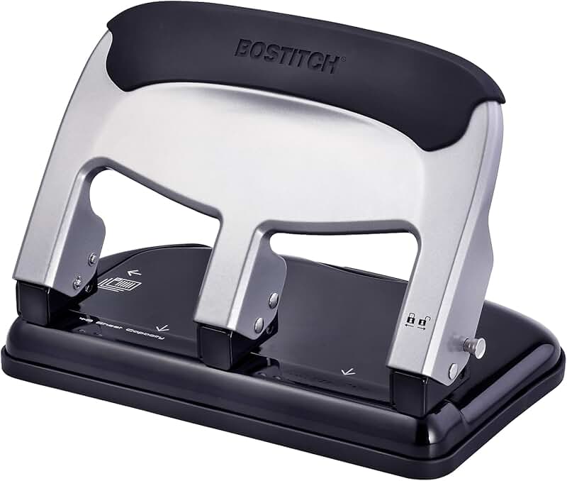 Heavy Duty 3-Hole Punch, 40 Sheets, Easy to Use