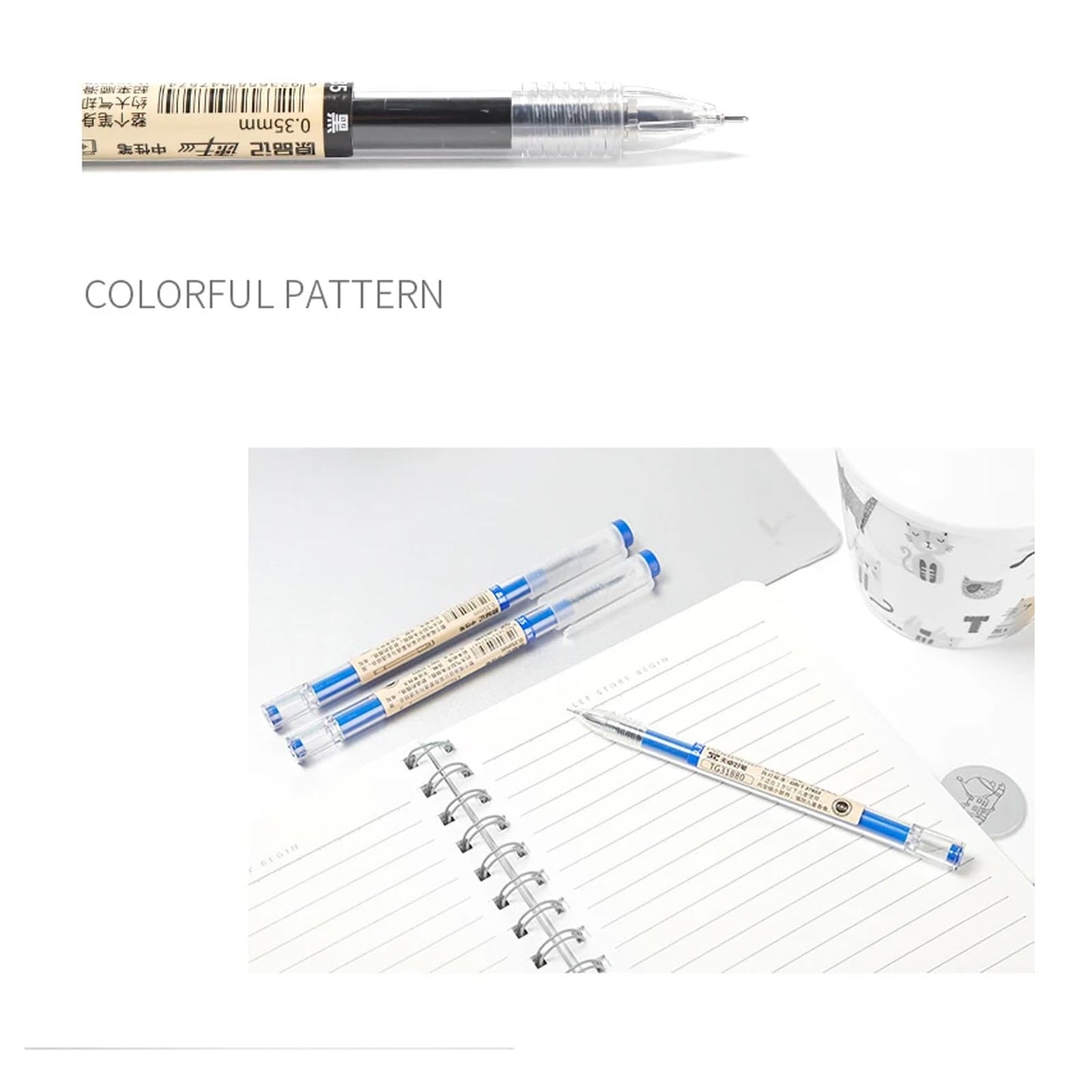 12 Pack Fine Point Gel Ink Pens for Writing
