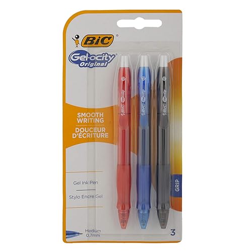 Assorted Gel Ink Pens, Pack of 3