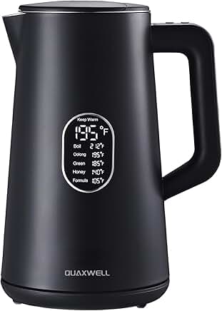1.5L Stainless Steel Electric Kettle with Temperature Control