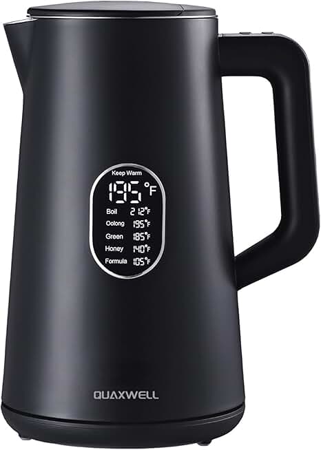 1.5L Stainless Steel Electric Kettle with Temperature Control