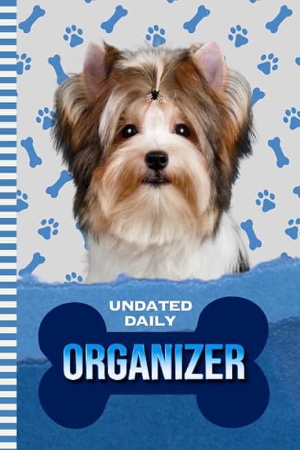 Daily Organizer with Dog and Paw Print Cover