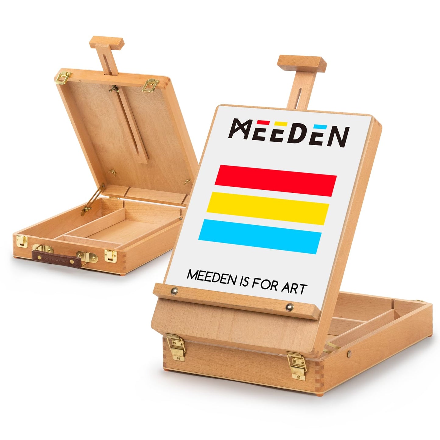 Solid Beech Wood Tabletop Art Easel for Painting