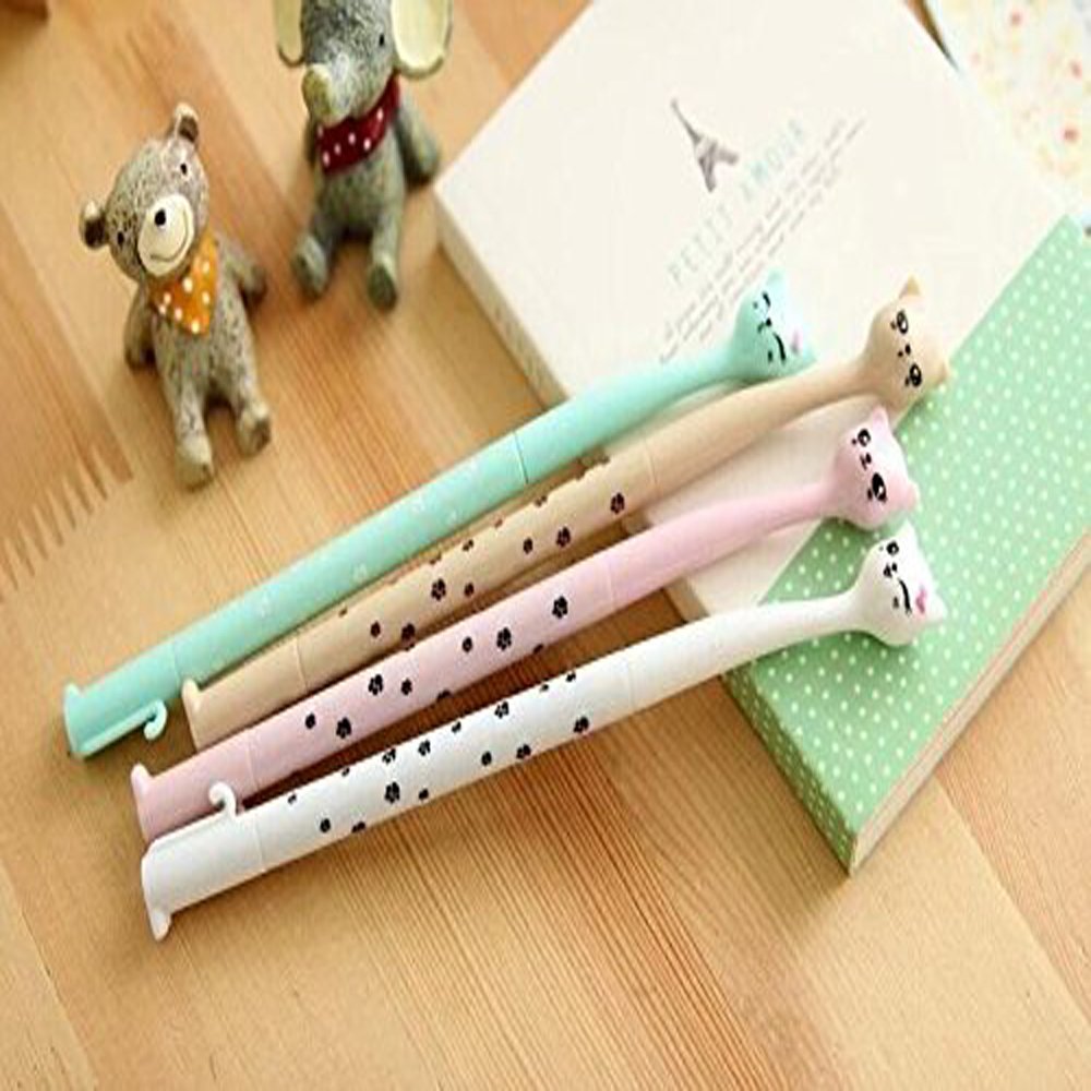 Cute Cartoon Cat Gel Ink Pen Set of 8