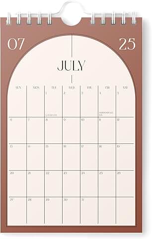 Mini Wall Calendar 2025-2026, Vertical 6x9 inch