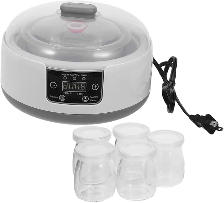 Automatic yogurt maker with LCD display and timer