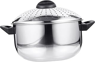 Stainless Steel Noodle Cooking Pot with Strainer Lid