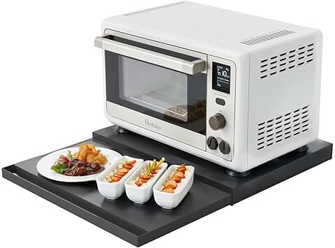 Steel microwave stand with pull-out drawers and shelves