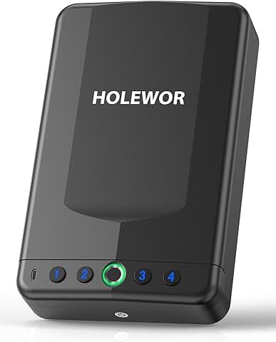 Small biometric pistol safe for quick access