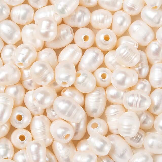 100pcs Natural Freshwater Pearl Beads for Jewelry Making