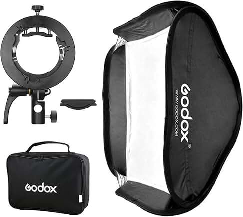 Foldable 31x31 inch Softbox Diffuser with S-Type Bracket