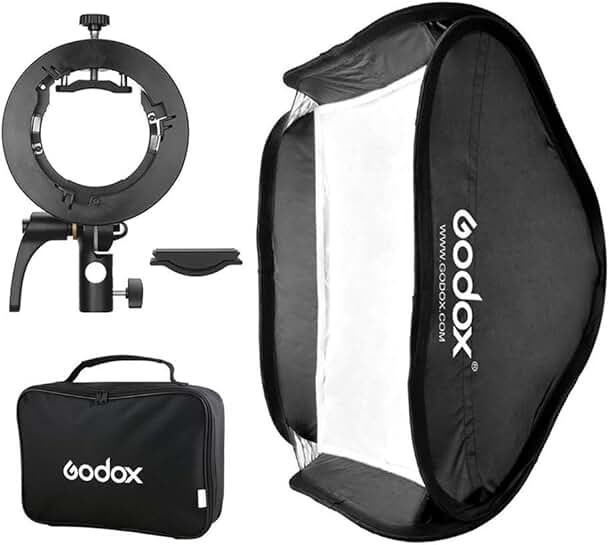 Foldable 31x31 inch Softbox Diffuser with S-Type Bracket