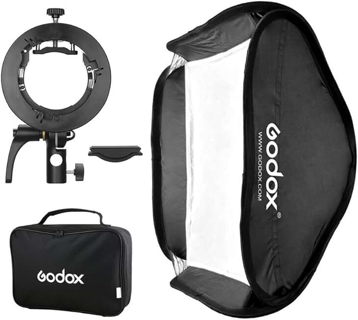 Foldable 31x31 inch Softbox Diffuser with S-Type Bracket