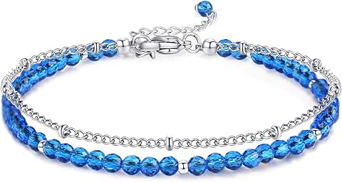Handmade Peridot Birthstone Silver Gold Bracelet, 8"