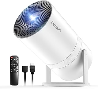 Mini Portable WiFi and Bluetooth Projector with 1080P HD and Auto Keystone