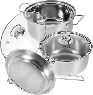 Multi-Functional Stainless Steel Cookware Set for Safe Cooking