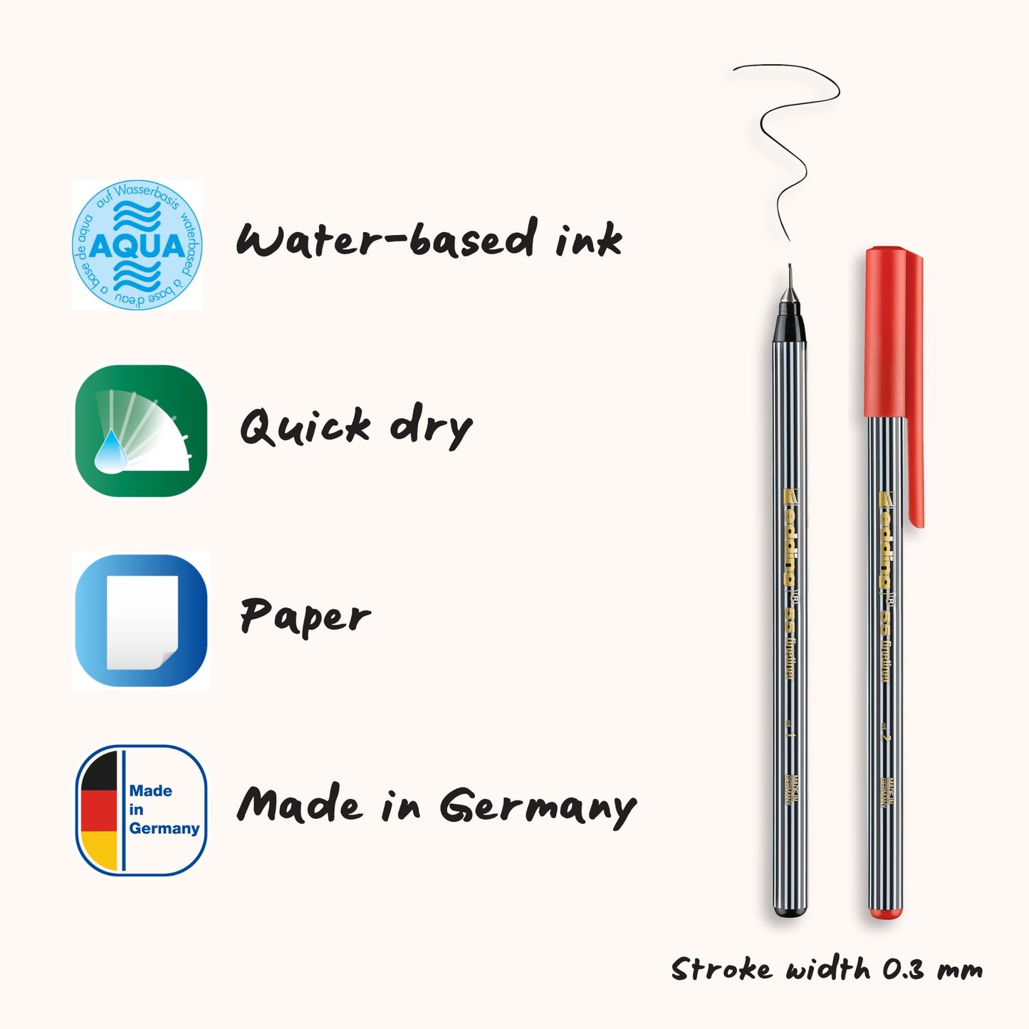16 Multi-Colored Fine Point Fineliner Pens
