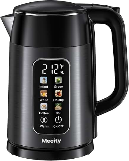 Electric Kettle 1.7L with Touch Screen and Temperature Control