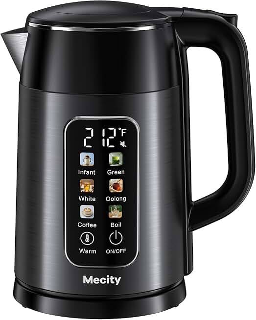 Electric Kettle 1.7L with Touch Screen and Temperature Control
