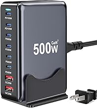 500W 8-Port USB C Fast Charging Station
