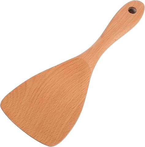 8.3" Beechwood Rice Paddle for Cooking and Stirring