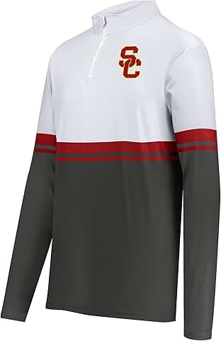 Men's Cotton-Touch Poly Quarter-Zip Pullover