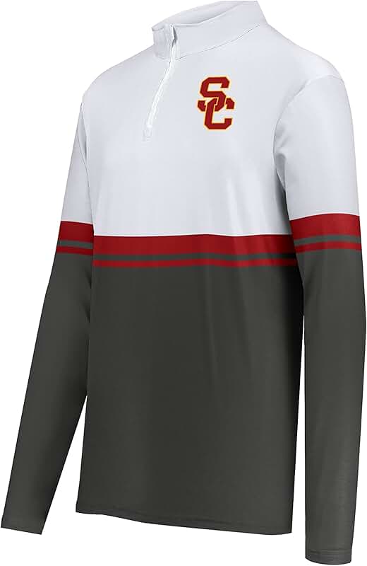 Men's Cotton-Touch Poly Quarter-Zip Pullover