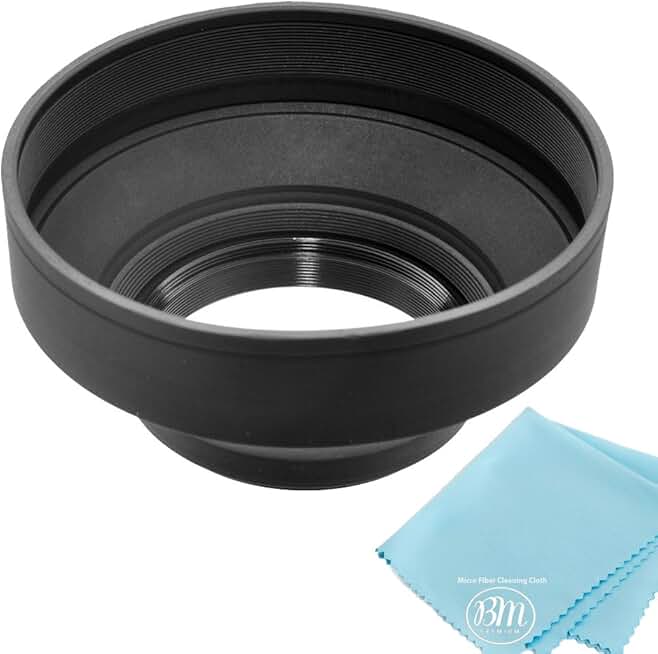 Soft Lens Hood for 77mm Camera Lens