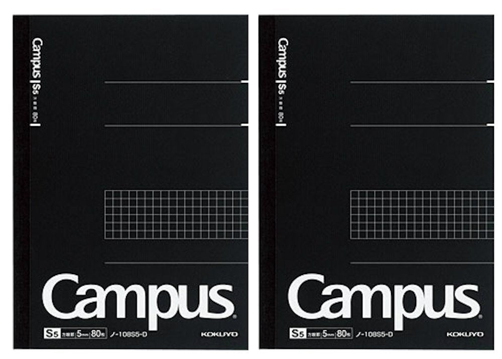 Pre-Dotted Notebook, Semi A5, 5mm Grid, 80 Sheets (2 Pack)