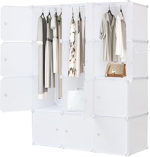 DIY Wardrobe Closet with 14x18 Inch Cubes