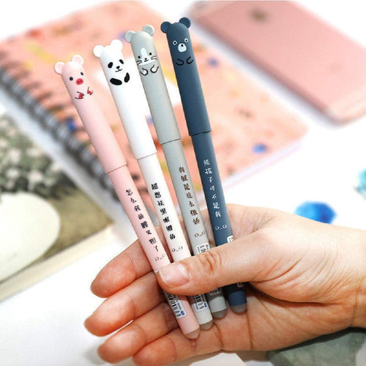 8 Pack Kawaii Cartoon Animal Gel Ink Pens for Kids and Students