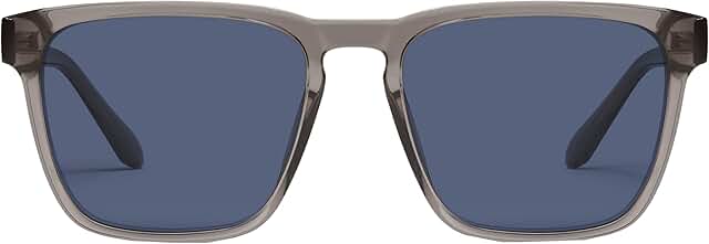 Men's Grey and Navy Polarized Sunglasses