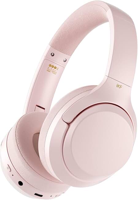 Wireless Bluetooth Over-Ear Headphones with 100H Playtime