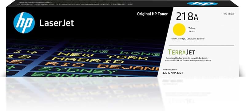 Yellow toner cartridge for laser printer