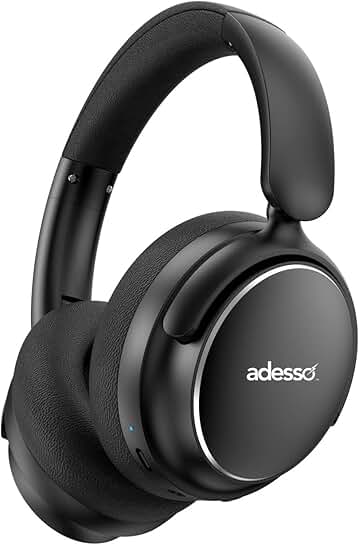 Wireless Bluetooth Headphones with Noise Cancellation and 40-Hour Battery