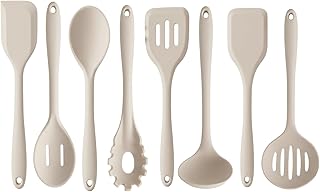 Set of 8 Non-Toxic Silicone Kitchen Utensils