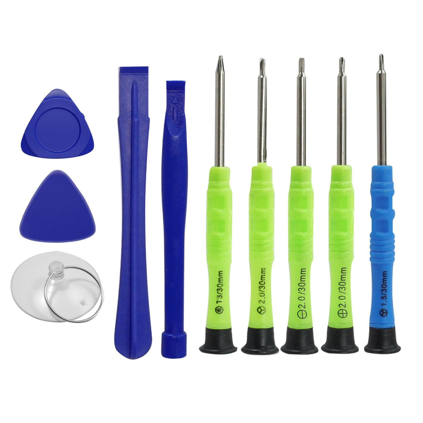 10-Piece Pry Tool Repair Kit with Screwdriver for Electronics