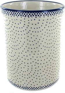 Small Blue Dots Utensil Jar for Kitchen Storage