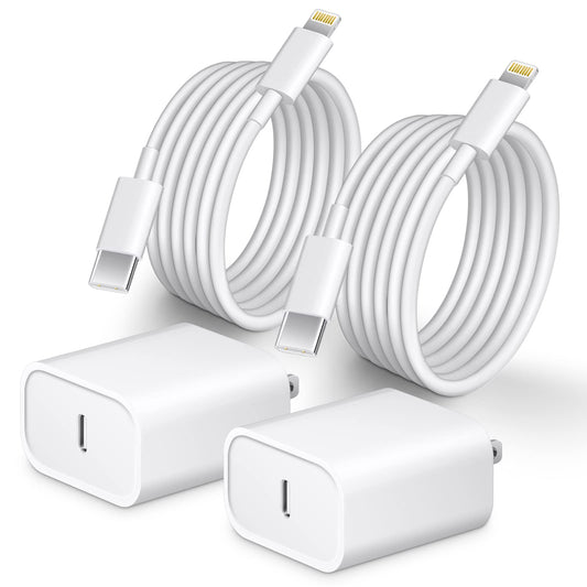 iPhone 14 13 12 Fast Charger [Apple MFi ] 10FT Type C Charger 2 Pack 20W USB C Charger Block with Fast Charging Cable for iPhone 14/14 Pro/13/13Pro Max/12/12 Pro Max/11/XS/XR/X/8Plus,iPad