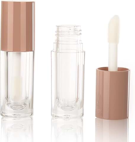 30pcs Nude 6ml Lip Gloss Tubes with Wand