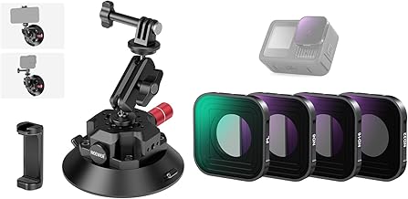 4.5" Suction Cup Camera Mount with ND Filter and Ball Head