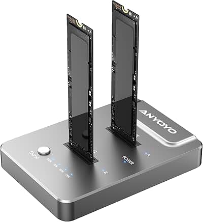 Dual-Bay M.2 Cloner and Docking Station