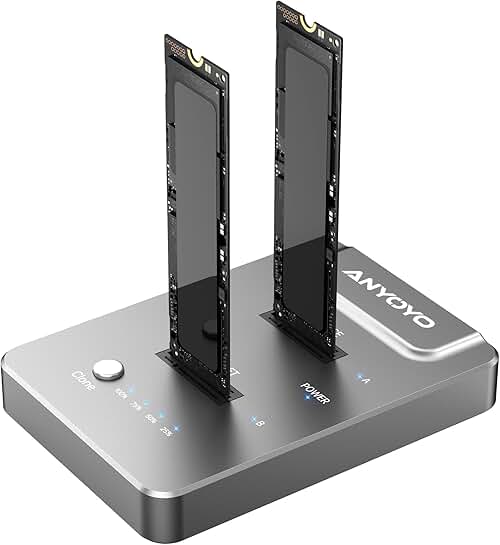Dual-Bay M.2 Cloner and Docking Station