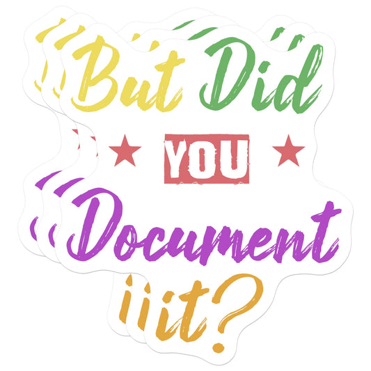 Set of 3 Funny Meme Document It Stickers