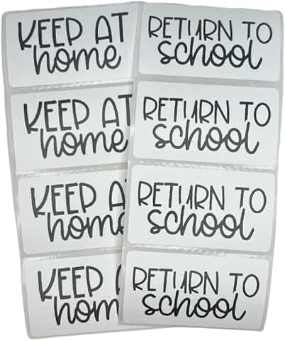 Student Homework Folder Labels, 200 Count