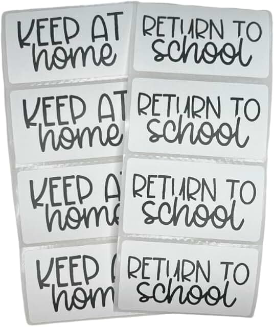 Student Homework Folder Labels, 200 Count